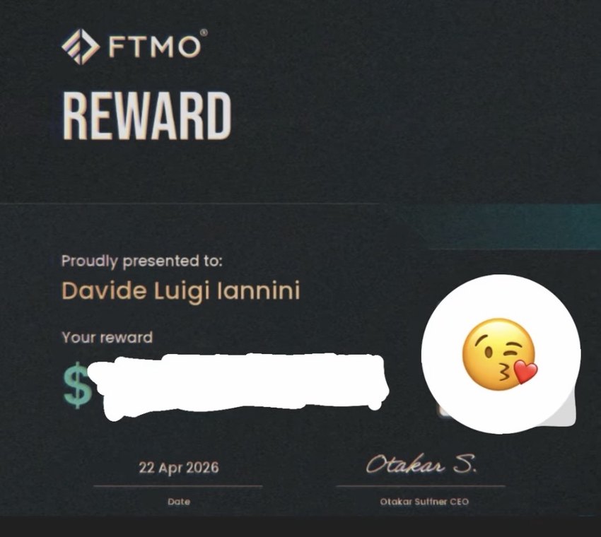 Certificato Reward FTMO